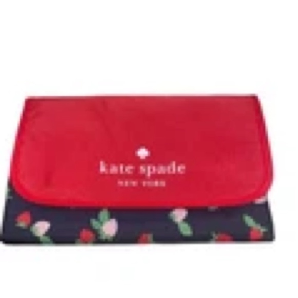 Kate Spade Strawberry Toss Packable Picnic Blanket